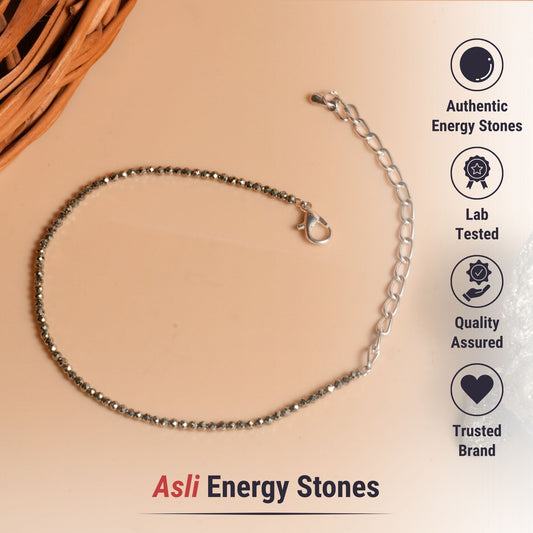 Raw Pyrite Anklet