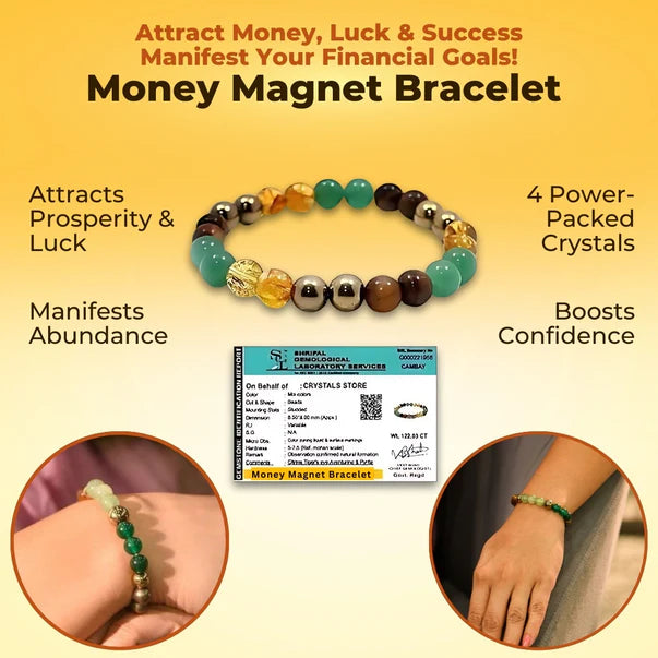 Money Magnet Pyrite Bracelet - (Certified)