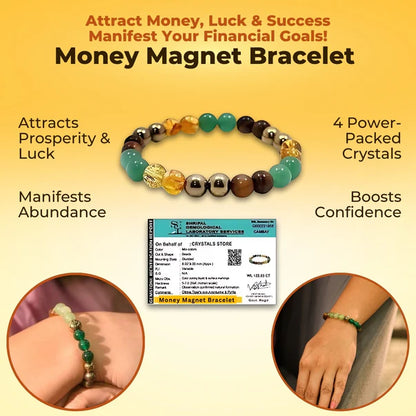Money Magnet Pyrite Bracelet - (Certified)