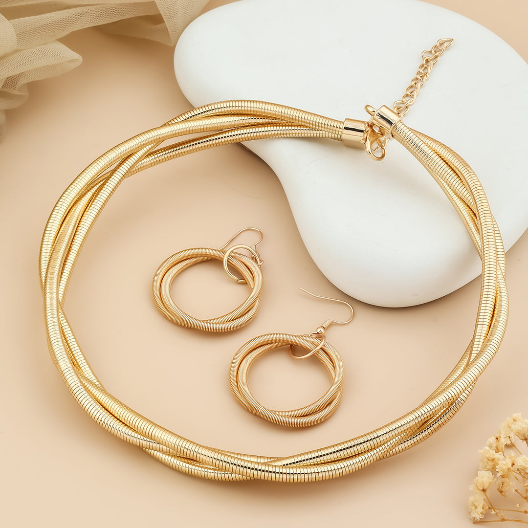 Spring Ear Rings and Bracelet Combo