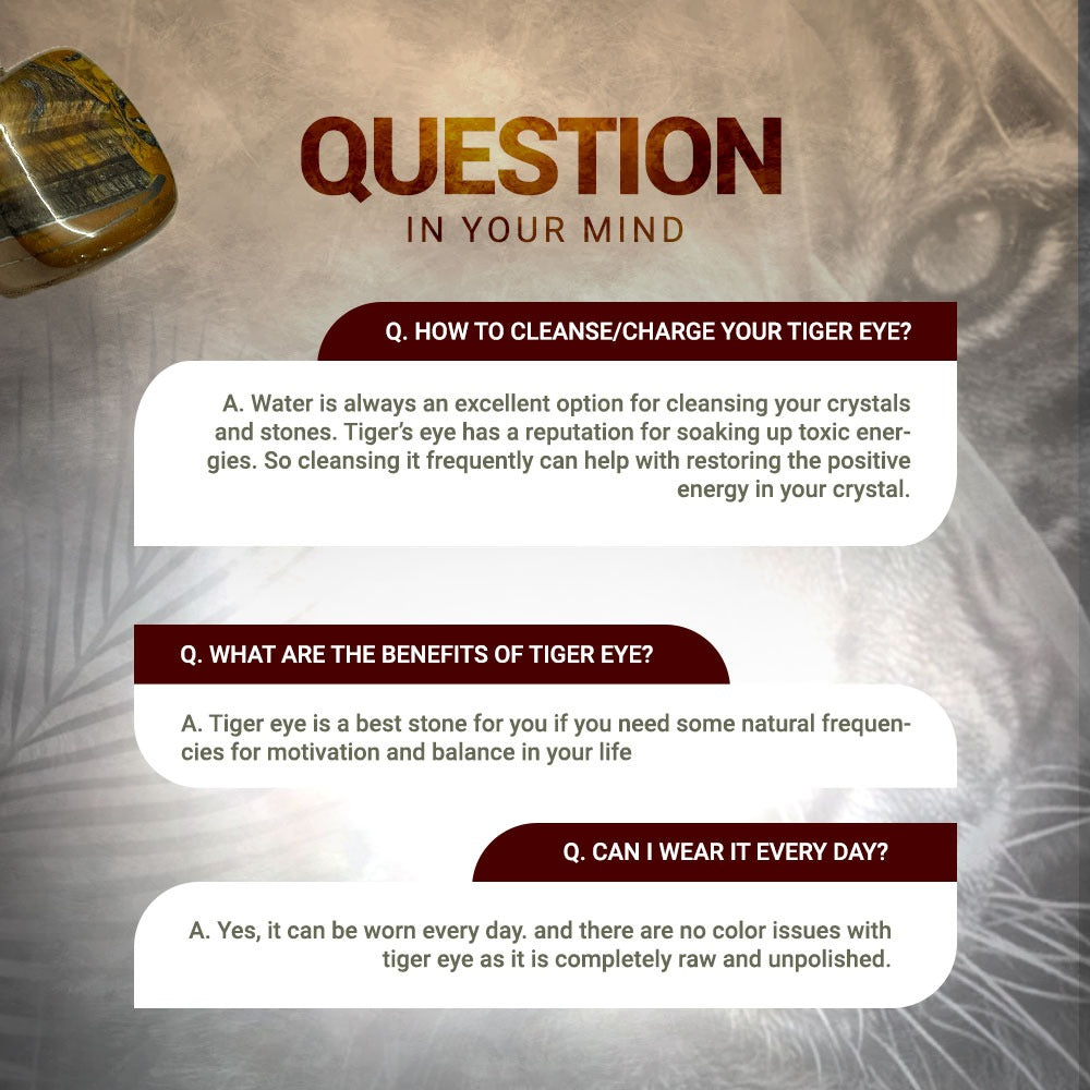 Original Tiger Eye Bracelet - To Gain Success & Stability in Life